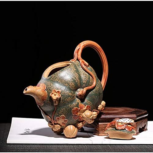 Wionc креативност тиква чајник рачно изработена виолетова кинеска стил чај глинеста котел церемонија на церемонијата за најдобар подарок