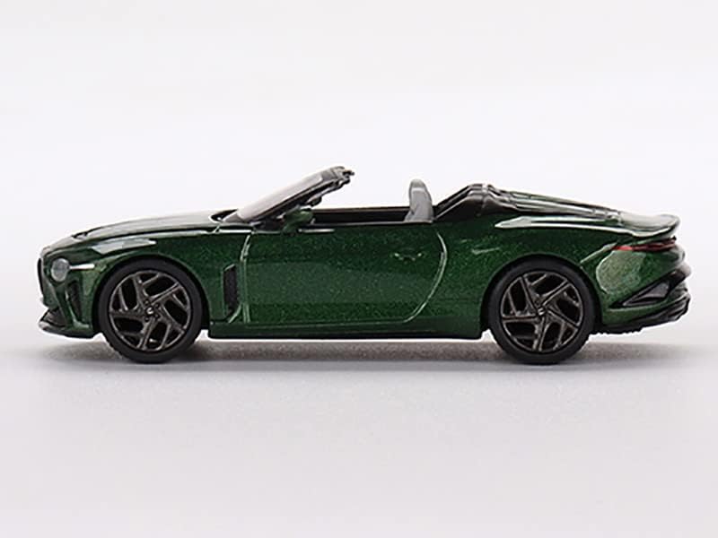 Bentley Mulliner Bacalar Convertible Scarab Green Metallic Limited Edition на 1200 парчиња ширум светот 1/64 Diecast Model Car со вистинска скала
