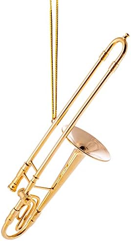 Подароци од Бродвеј Подароци 5 Златен месинг тромбон украс
