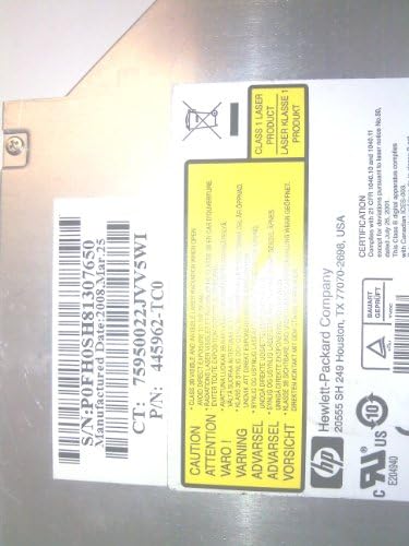 HP Павилјон DV6000/DV9000 DVD+RW DL Мулти-рекордер PN: 445962-TCO. РЕНОВИРАЊЕ