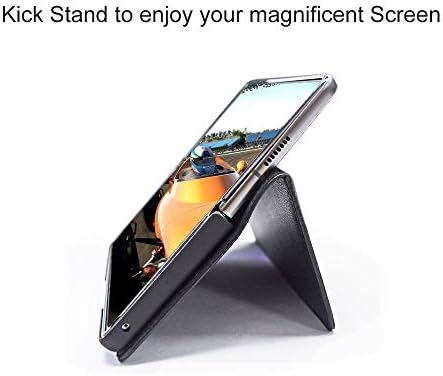 Телефонска Кутија Компатибилна Со Samsung Galaxy Z Fold 2 5G 2020-Заштитник На Екранот, HD Јасна Анти-Гребнатинка, Луксузна Шема На Личи