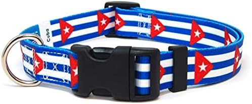 Јака на кучиња Куба | Знаме на Куба | Брза за брзо ослободување | Направено во NJу ерси, САД | за мали кучиња