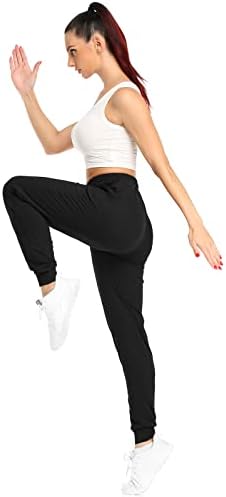 Зенекс женски џемпери со џебови, џогери за влечење за жени со кои се наоѓаат активни јога салон обични панталони