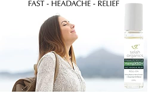 Мигрена Ослободување на главоболката се вклучи - мешавина од органско есенцијално масло - масло од екстракт од 50mg од коноп - релаксатор