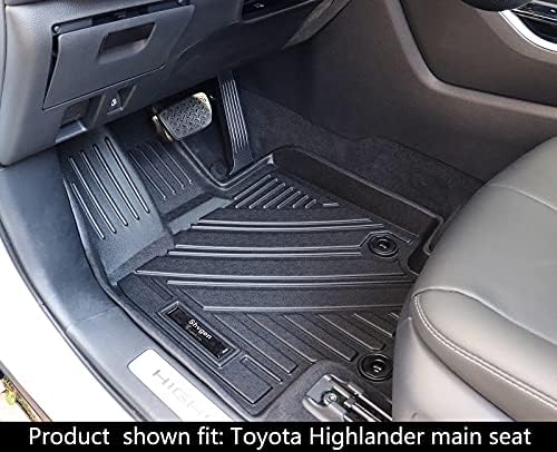 Швген автомобил подни душеци 3 редови и карго -лагер зад 2 -ри ред компатибилен за 2020 2021 2022 2023 Toyota Highlander All -weather