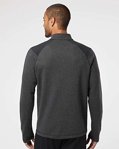 Адидас - Хедериран четвртина поштенски пуловер со раменици со боја на бои - A463