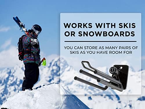Рокер Ски Решетката - Ѕид Монтирани Решетката, Чување На било ски &засилувач; Сноуборд Без Менување На Нивната Форма, Совршен Начин Да Се
