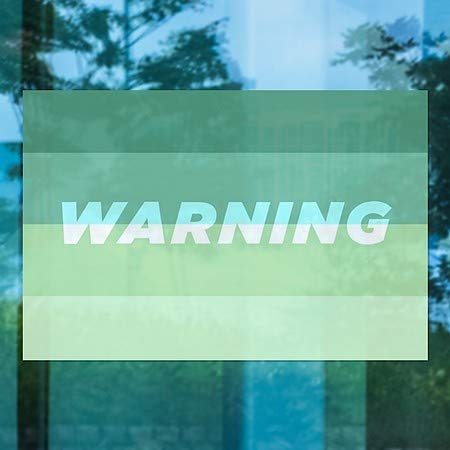 CGSignLab | Предупредување-Модерен Градиент Прицврстување На Прозорецот | 36 x24