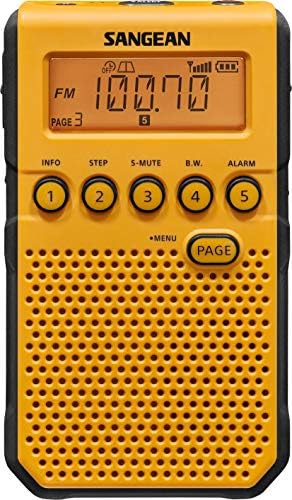 Sangean DT-800yl AM/FM/NOAA Временски аларм за џеб радио и антена со краток бран на АНТ-60