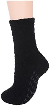 Century Star Атлетски анти -лизгачки чорапи со Gripените кои не се лизгаат пријатни чорапи, нејасни чорапи спортови на отворено чорапи за Божиќ