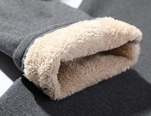 Пербаи Менс зимски потта од руно пуловер качулка и шерпа се поставени со џемпери