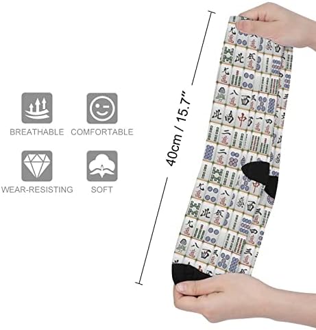 Човеч Високи Чорапи Смешно Топло Над Цевката За Теле Чорапи Чорапи Што Одговараат На Бојата За Мажи Жени