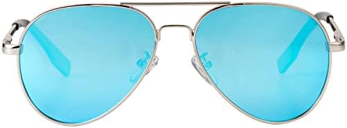 Курсан Поларизирани Авијатичарски Очила За Сонце За Жени Мажи Класична Метална Рамка Огледувана Леќа Очила за Сонце Ув 400 Заштита-58ММ