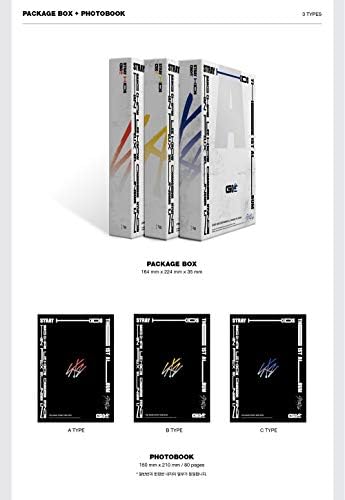 JYP ENT Stray Kids - Go 生 Стандарден албум+преклопен постер+Дополнителни фото -картички Постави