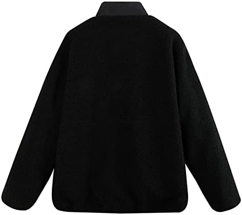 Исмејувајте го палтото на вратот на вратот за мажите нејасни меки патенти јакни зимски топло палто со палто со долги ракави со долги ракави