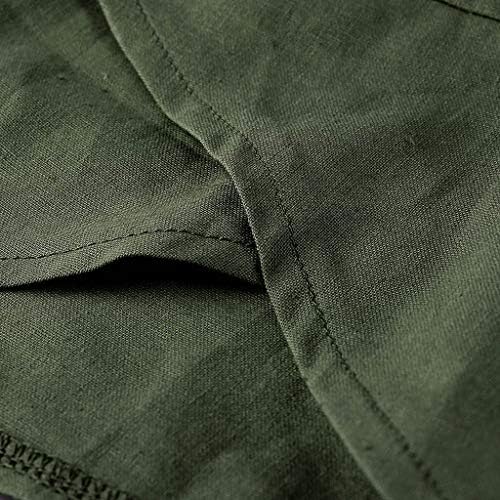 Gootенски готви високи половини лесни пешачење на отворено карго џебни џебни странични исечени карго панталони со ланец