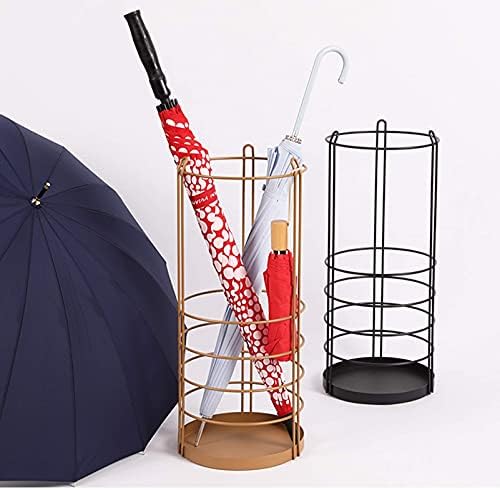 Зесус Метал чадор со метал од метал, држач за чадори за чадори, организатор за складирање на чадори за кратки и долги чадори/црни