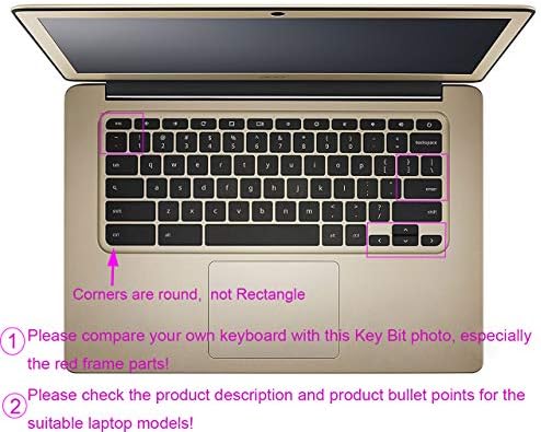 Капак На Тастатурата Компатибилен за 2017/2018 Acer Chromebook R11 CB3-131 CB3-132 CB5-132T, Acer Cromebook R 13 CB5-312T, Acer Cromebook