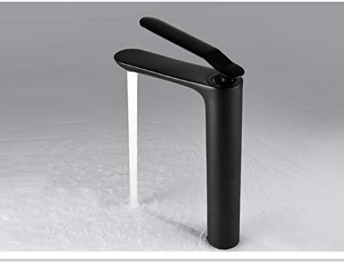 Басен масички месинг црн бања високи миксер за миксери за миксери ладна топла вода мијалник миксер миксер.