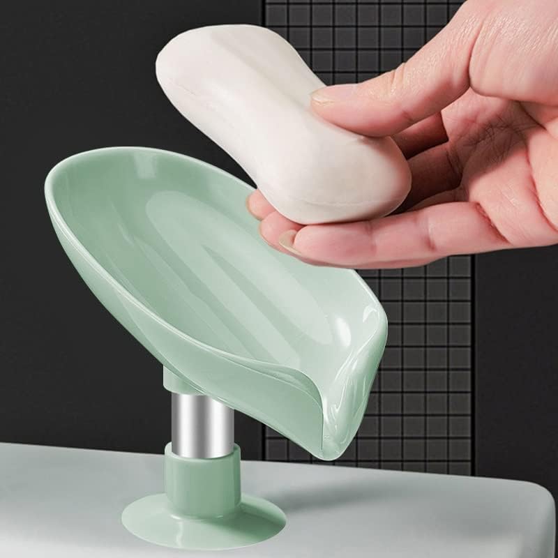 DHDM лисја во форма на сапун кутија бања за туширање сапун за сапун за складирање на сунѓер за складирање без вода за складирање на вода