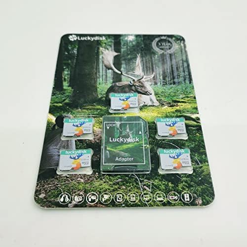 Luckydisk 128mb 5Pack Микро SD Картичка Мемориска Картичка За Мали Датотеки-Серија На Природата