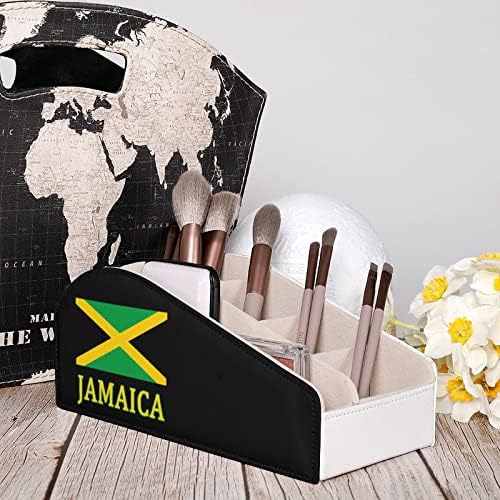 Држач за далечински управувач со знаме на Јамајка, кутија за складирање на кожа за дома, за домашна десктоп