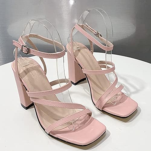 Womenените обични сандали летни обични високи пети-јазол-сандали потпетици чевли што дишат модни женски сандали за жени