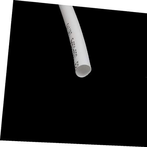X-DREE 30m Должина 2,5 mm Внатрешна Диа Полиолефин Изолирана Топлина Смалуваат Цевка Жица Заврши Бело (30m Должина 2,5 mm dia внатрешни