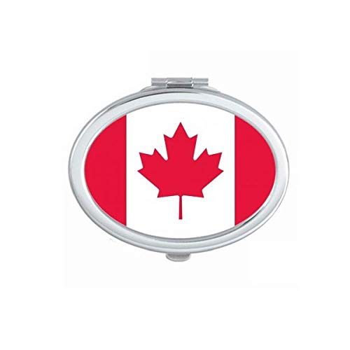 Канада Национално знаме Северна Америка Огледало за земја Преносна преклопена рака шминка со двојни странични очила