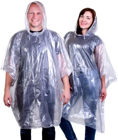 Семеен пакет за еднократна употреба на дожд Пончос за возрасни лесен итен водоотпорен дожд Пончо за мажи и жени со влечење