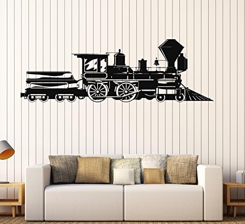 Винил декларална воз локомотива пареа железница детска соба wallидни налепници uralидари сиви