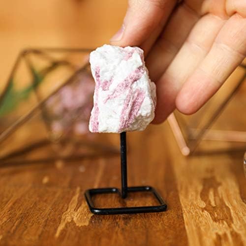 Беверли дабови розови турмалински кристал домашен декор - кристално декорирање на лековити кристали на металниот штанд - лековити камења