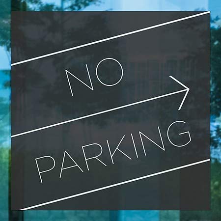 CGSignLab | „Без паркинг -басичен црн“ прозорец за лепење | 5 x5