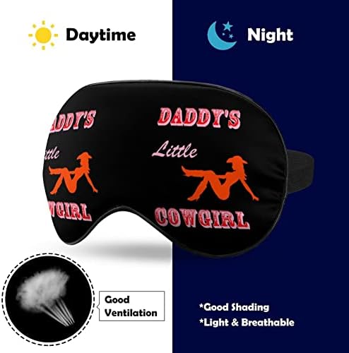 Малата маска за печатење на очите на тато на тато, светло блокирање маска за спиење со прилагодлива лента за работа за смена за