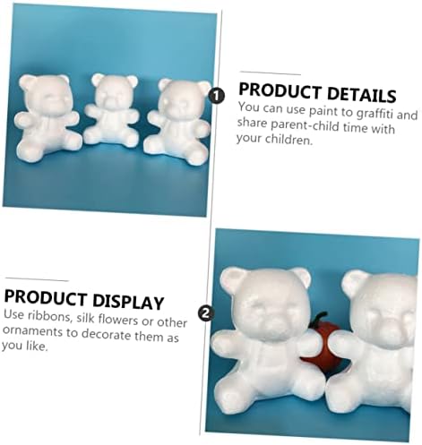 Абаодам 10 парчиња каиш мечка пена топка деца украси свадби букети занает за деца рачно изработени накит занаетчиски играчки DIY