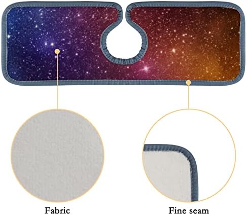 Кујнска тапа Абсорбента Мат 3 парчиња Универзум starsвезди вселенски тапа за мијалник за мијалник за бања и РВ, тапа за мијалник за мијалник,