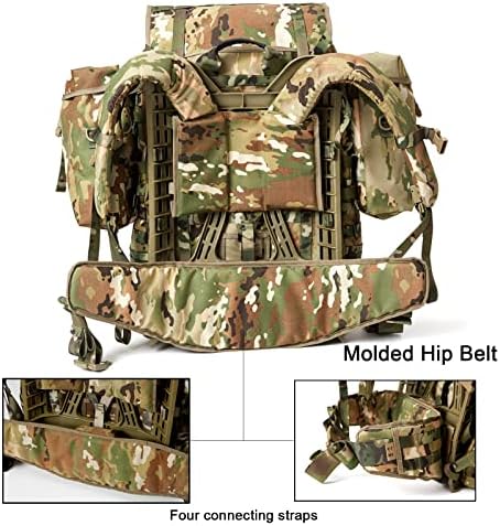 MT Воен мол 2 голем рак со рамка, армиски среден тактички ранец, мултикам/OCP