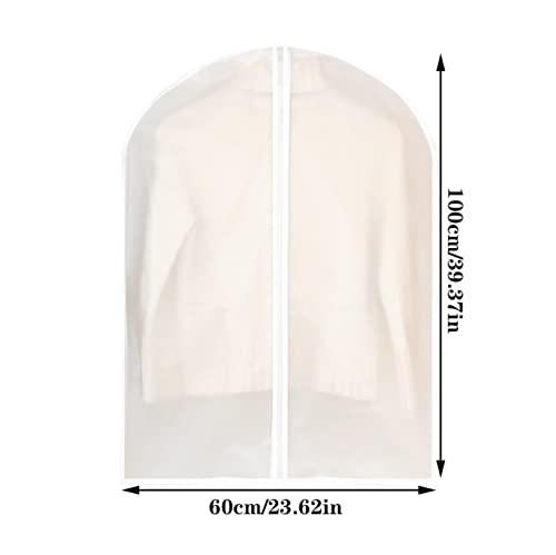 Коцки за плакари За Облека 5 Пакувајте Големи Проѕирни Торби За Облека Отпорни На Молци Торби За Облека Покривка За Облека Висечки Фустан