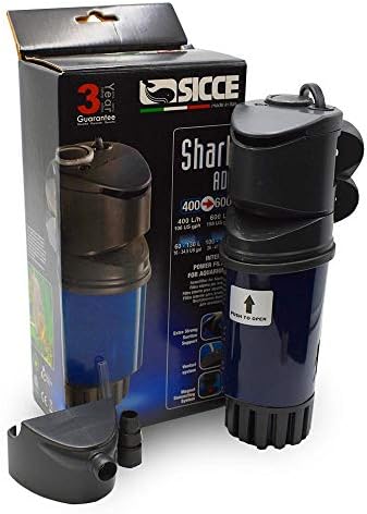 SICCE Ајкула АД 600 Внатрешен Филтер, примена на слатководни и солени води, за потопена употреба|158 GPH