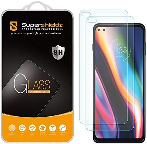 SuperShieldz дизајниран за Motorola и еден 5G UW Temered Glass Ectage заштитник, анти -гребење, без меурчиња без меур