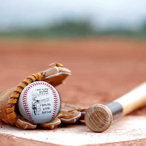 Доптика Печати Бејзбол-Персонализиран Бејзбол, Бејзбол Подароци За Момчиња, Бејзбол Подароци За Мажи, На Мојот Внук Бејзбол, Подароци За