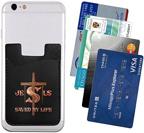 Исус Ми Го Спаси Животот Телефон Назад Еластична Ракав Картичка Ракав Телефон Случај Картичка Слот Погоден За Сите Мобилни Телефони
