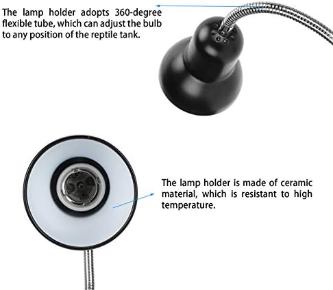 Светло на влекачи на WNSC, професионална прицврстувачка на 360 ° ротирачки топлински ламба со влекачи со керамички држач за желки за змија