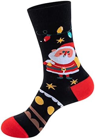 Божиќни Чорапи Жени Забава Шарени Памучни Празнични Чорапи Смешни Новини Чорапи На Екипажот Среќен Божиќ Снегулка Падне Трчање Чорапи