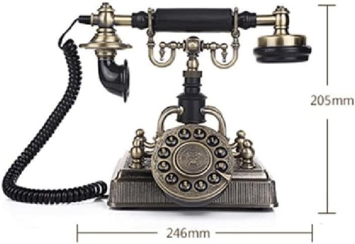 DLVKHKL Класичен антички телефонски гроздобер телефон фиксиран телефон