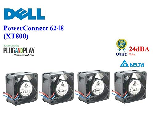 4x тивка верзија за замена на Делта, компатибилен за Dell 6248 Fan PC6248