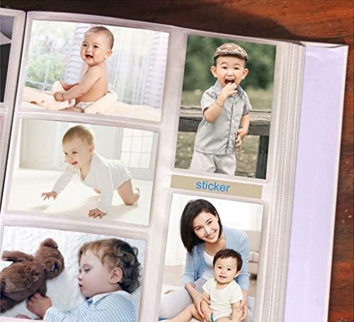 Фото -албум со висок капацитет, цртан филм, бел во внатрешноста на страницата за детско семејство расте меморијална книга
