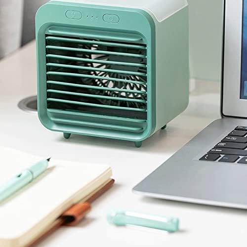 Преносен климатик за наизменична струја, мини овластувач вентилатор USB Spray Преносен десктоп ладилник за воздух за кампување на отворено,