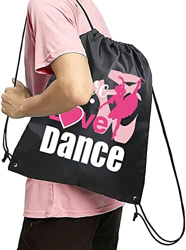 Haizct Live Loveубов Танц Ранци За Врвки, Балетски Ранци За Врвки, Балетски Чанти За Танцување, Торби За Танцување За Проба За Танцување Јога, Одличен Подарок За Актерка Ба?