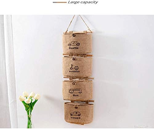 Торба за складирање На Вратата Висечка Торба За Складирање Торба За Складирање Памучна Ткаенина Ѕид Висечки Плакар Џеб Торба За Складирање